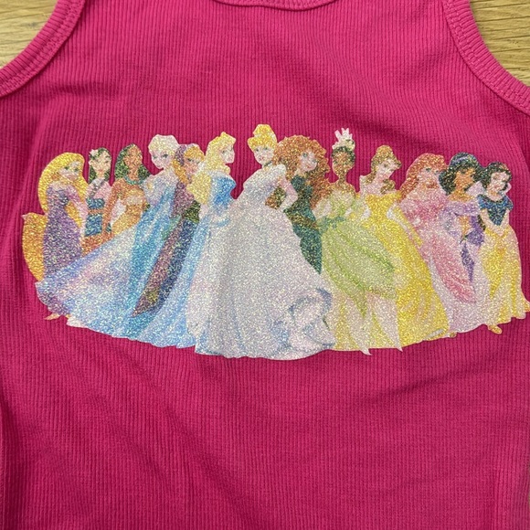 Disney Princesses Ribbed Tank Top for Girls 6x - Picture 2 of 3